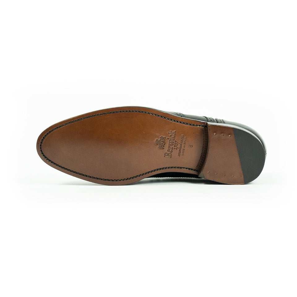 Berwick 1707 Brogues (Dark Brown) - Camden Connaught Luxury Shoes