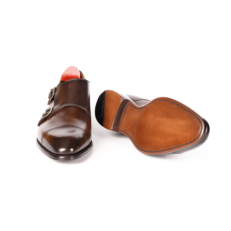Carlos Santos Double Monk Strap (Coimbra) - Camden Connaught Luxury Shoes
