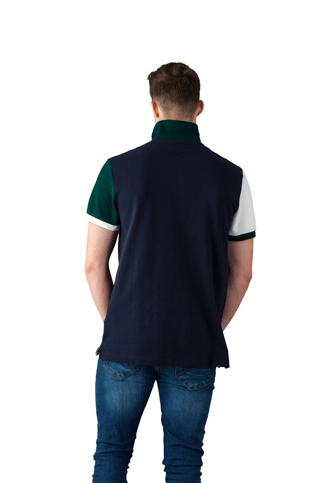 Hackett Sash Polo Navy And Green Shirt – Camden Connaught