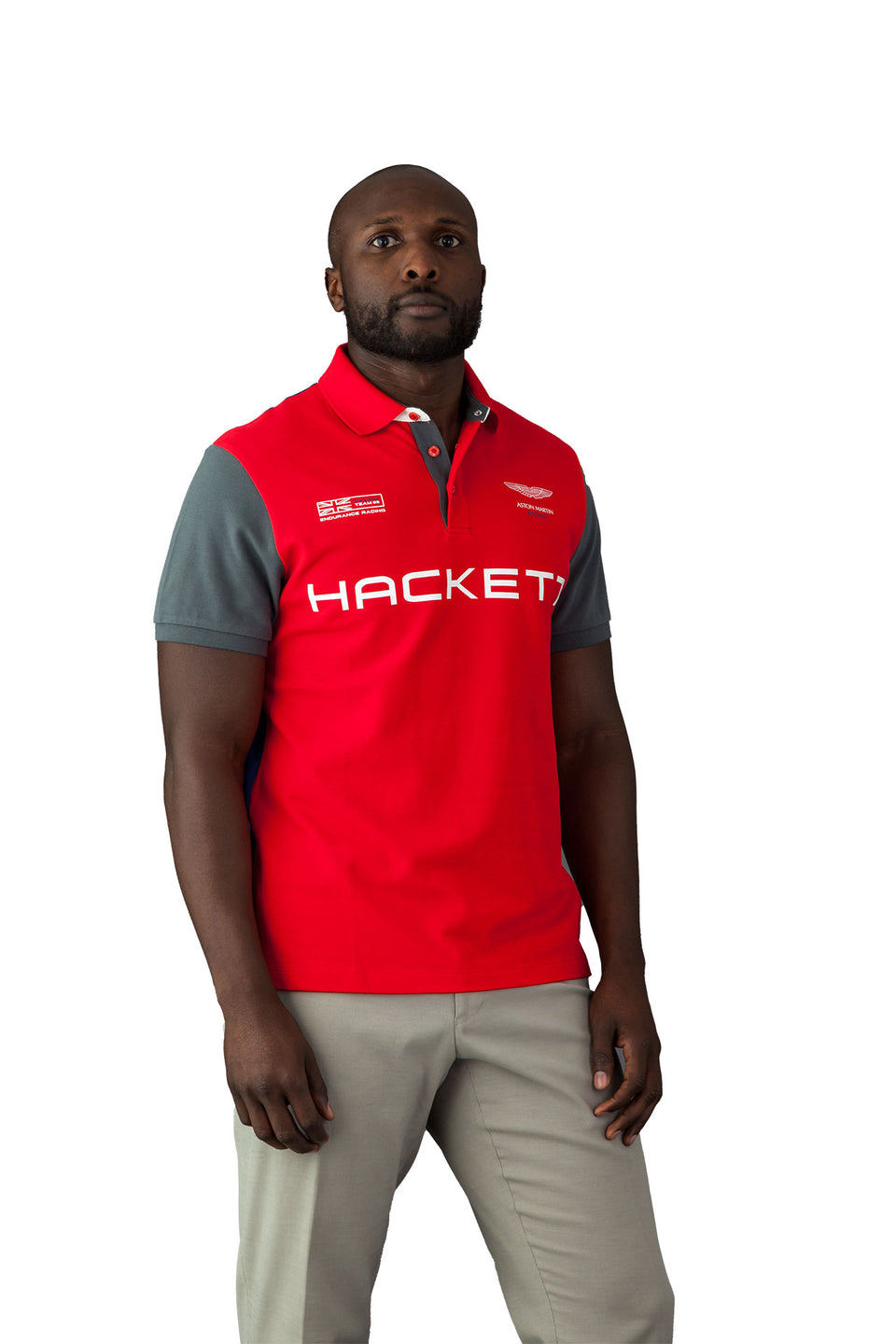 Hackett AMR Wing Polo Red And Blue - Camden Connaught