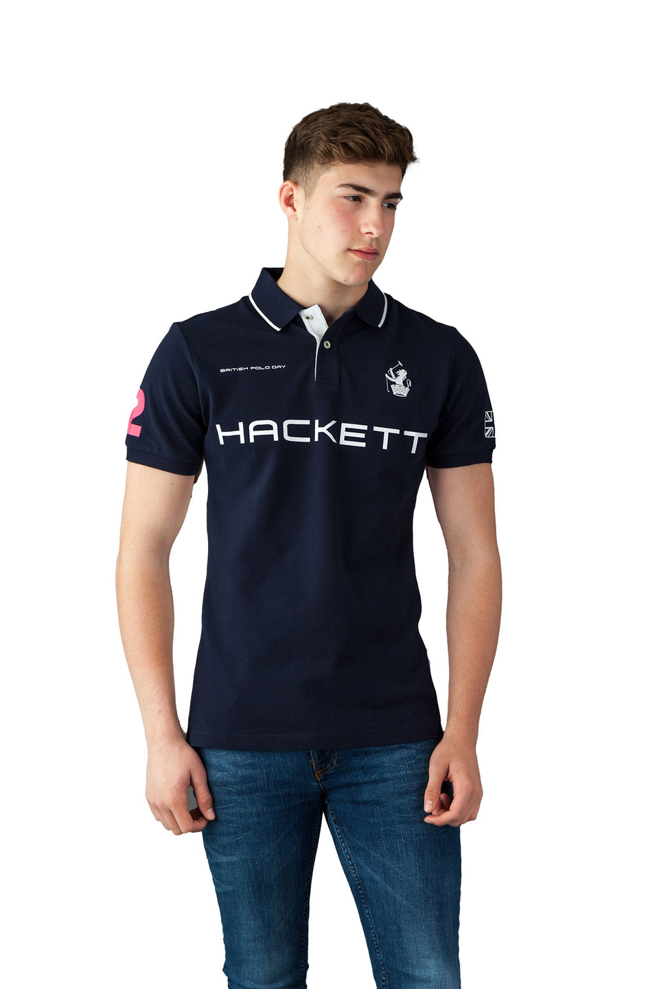 Hackett - British Polo Day Navy Polo Shirt - Camden Connaught