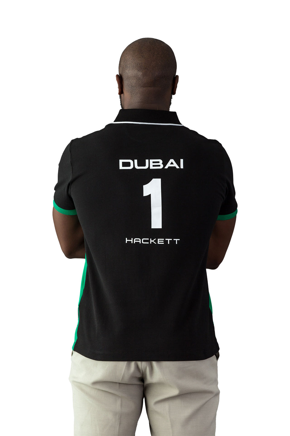 Hackett British Polo Day Dubai Black Polo Shirt - Main Image
