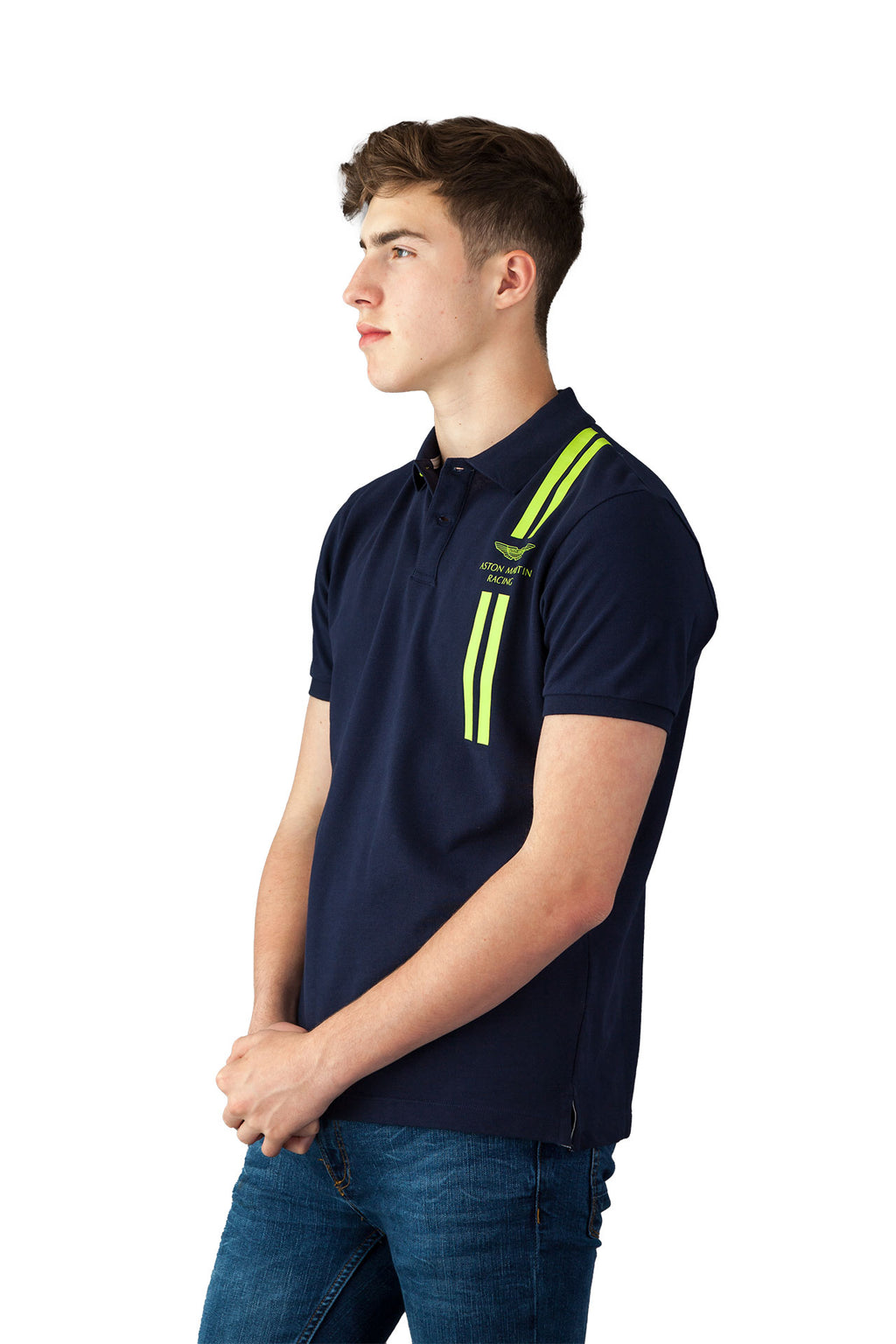 Hackett - Aston Martin Range Blue And Green Polo Shirt – Camden Connaught