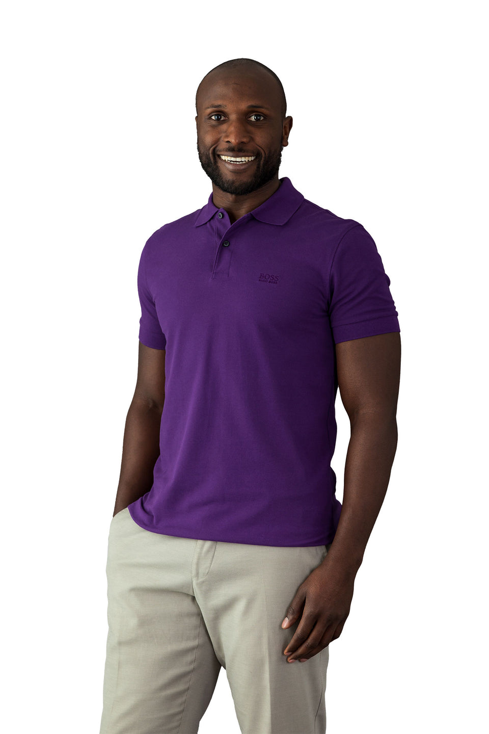 Hugo Boss Regular - Fit Purple Polo Shirt - Camden Connaught