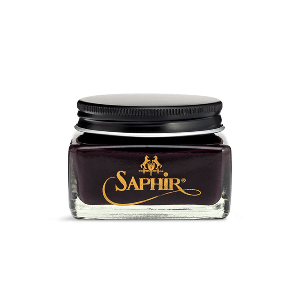 Saphir Medaille D’Or Crème 1925 - Burgundy - Camden Connaught Luxury Shoes