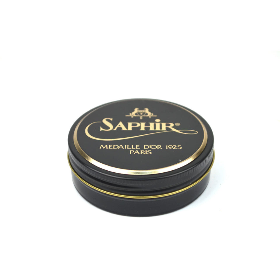 Saphir Medaille D’Or Pate De Luxe Wax Polish - Black - Camden Connaught Luxury Shoes